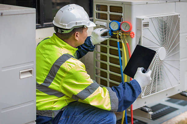 Professional Hvac Maintenance technician working in Rio, WI